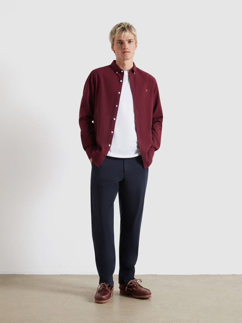 Brewer Buttondown Shirt - Bordeaux