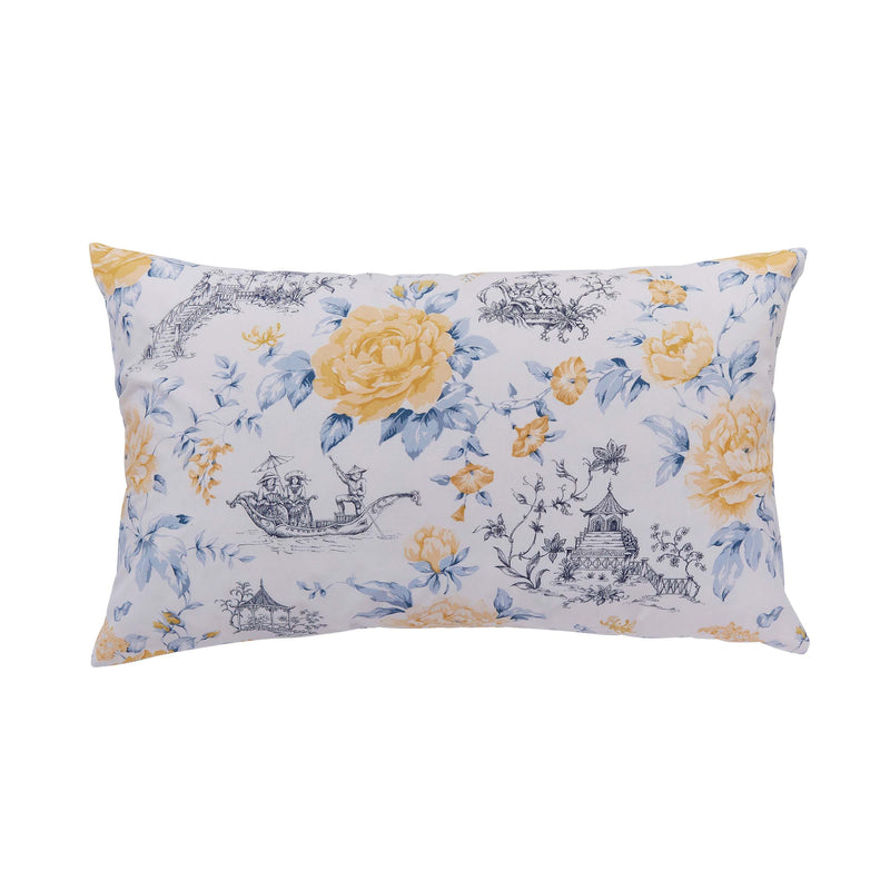 Helena Springfield Fable Mandarin Floral Duvet Cover Set - Yellow & China Blue