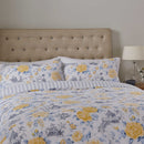Helena Springfield Fable Mandarin Floral Duvet Cover Set - Yellow & China Blue