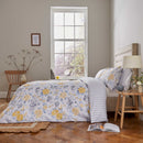 Helena Springfield Fable Mandarin Floral Duvet Cover Set - Yellow & China Blue