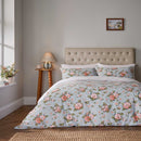 Helena Springfield Fable Wild Rose Duvet Cover Set Duck Egg & Powder Pink