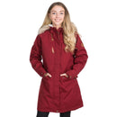 Faithful Fur Collar Jacket - Merlot