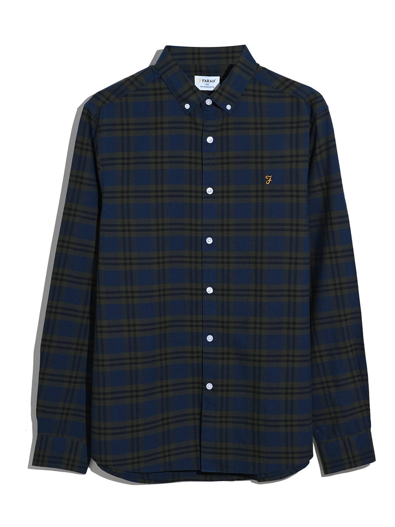Brewer Check Buttondown Shirt - Evergreen