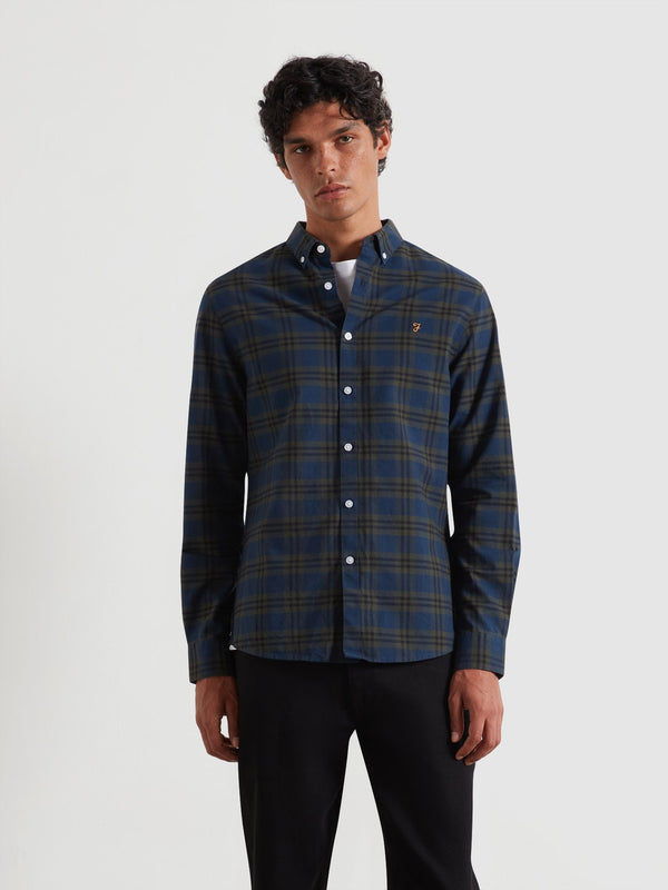 Brewer Check Buttondown Shirt - Evergreen