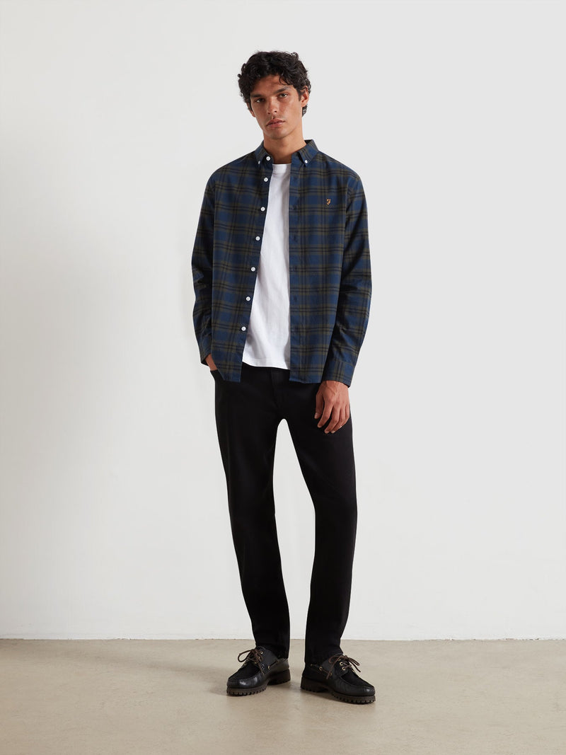 Brewer Check Buttondown Shirt - Evergreen