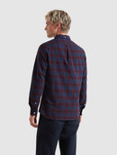 Brewer Check Buttondown Shirt - Bordeaux