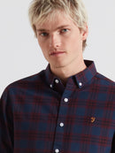Brewer Check Buttondown Shirt - Bordeaux