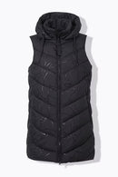Glitter Swirl Gillet - Black