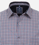 Comfort Fit Check Shirt - Blue