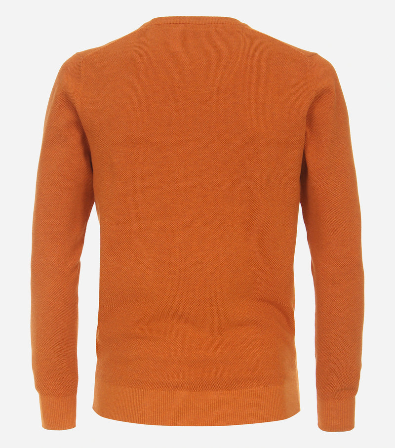 V Neck Jumper - Orange