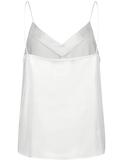 AtTheRiviera Spaghetti Straps Top - White