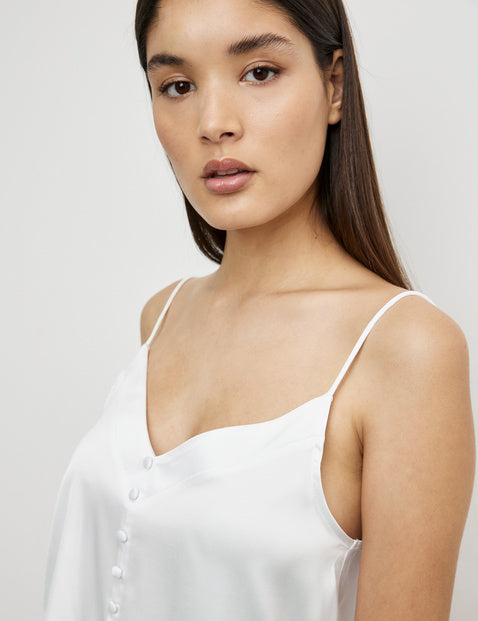 AtTheRiviera Spaghetti Straps Top - White
