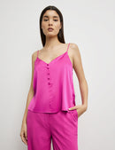 AtTheRiviera Spaghetti Straps Top - Magenta