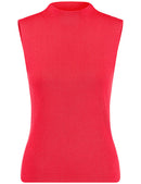 At The Riviera Sleeveless Jumper - Digital Red