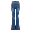 Fiona Flare Jean - Retro Blue
