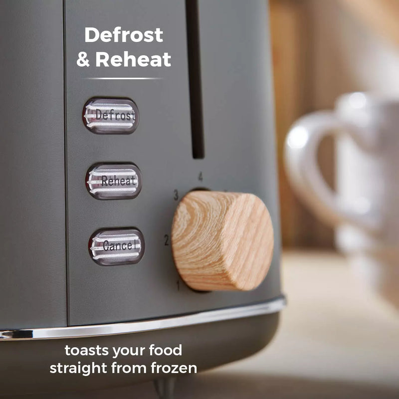 Scandi 2 Slice Toaster - Grey