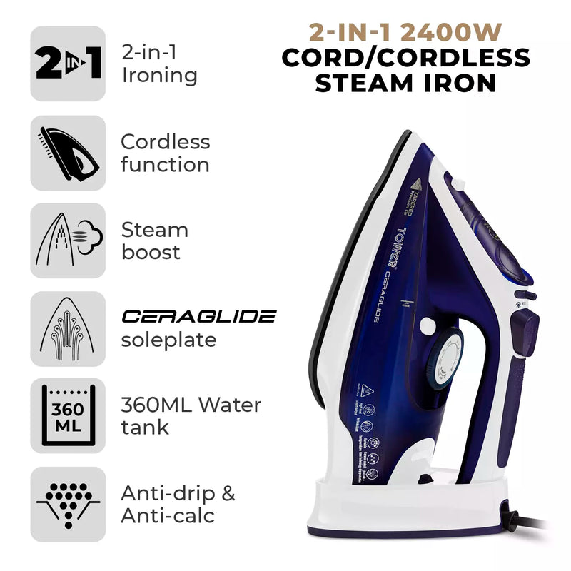 Ceraglide Cord Cordless Iron
