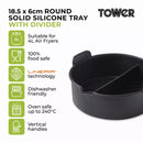 Round Solid Silicone Tray with Divider