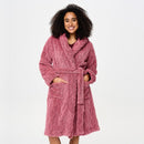 Fleece Robe - Dusty Rose