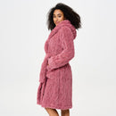 Fleece Robe - Dusty Rose