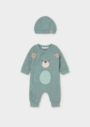 Foor Romper And Hat - Mineral
