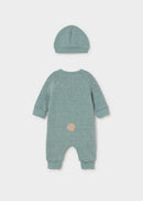 Foor Romper And Hat - Mineral