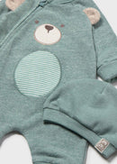 Foor Romper And Hat - Mineral