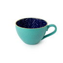 Indigo Chevron Stoneware Mug - 330ml