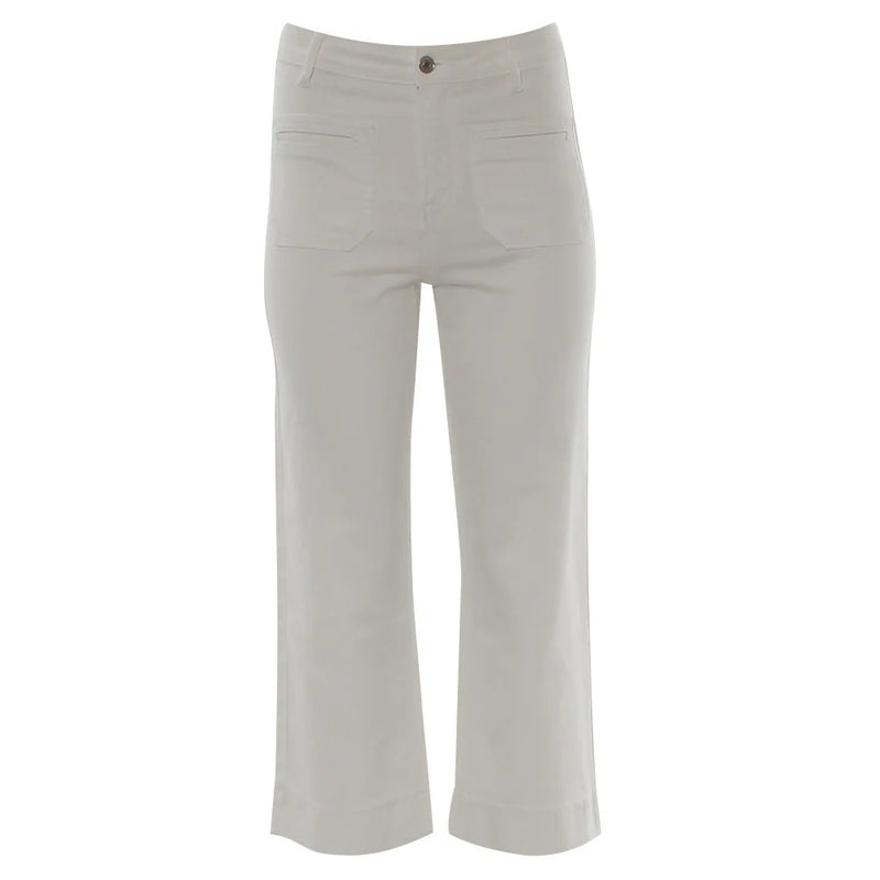 Frances Crop Jean - Soft White
