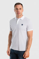 Frenchville Polo Shirt - Smoke Dot