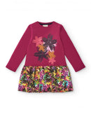 Colorfield Plush Dress - Wine