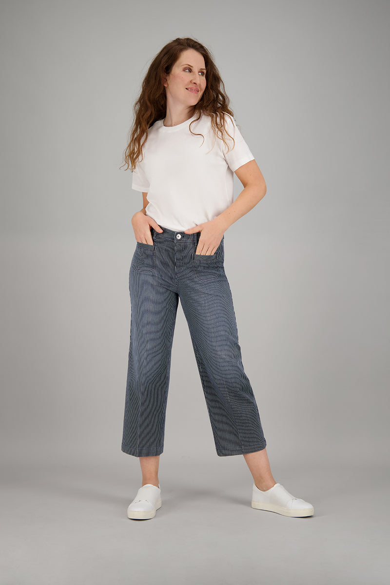 Feliza 1 Feminine Fit Trouser - Dark Rinse Used