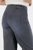 Feliza 1 Feminine Fit Trouser - Dark Rinse Used