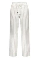 Frony 69 Stripe Trouser - White