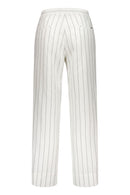 Frony 69 Stripe Trouser - White