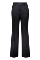 Franca 1 Wide Leg Satin Trouser - Jet Black