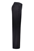 Franca 1 Wide Leg Satin Trouser - Jet Black