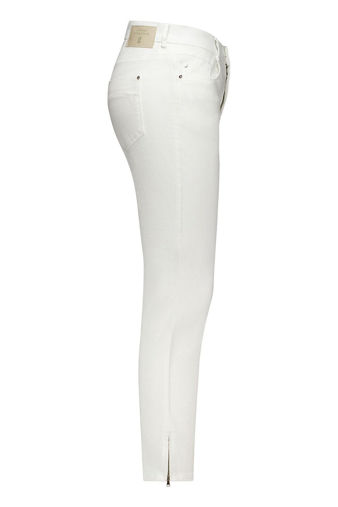 Zuri 121 Slim Fit Trouser - White Denim