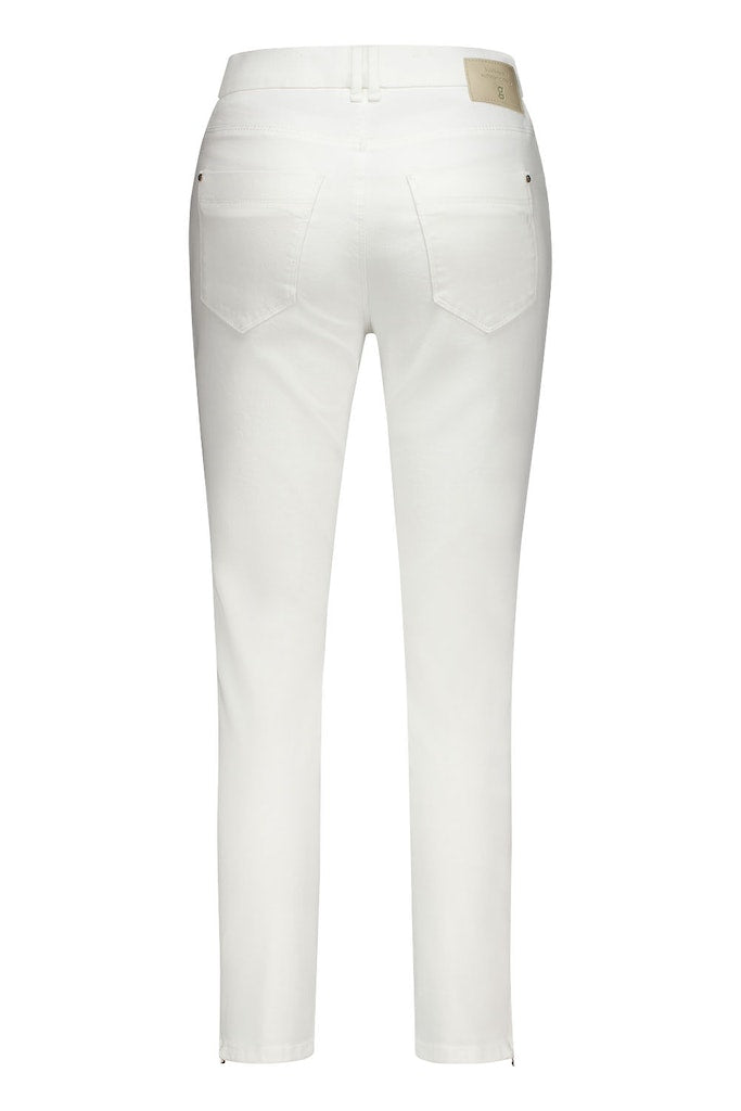Zuri 121 Slim Fit Trouser - White Denim