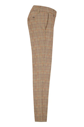 Denise Check Trouser - Brown Check