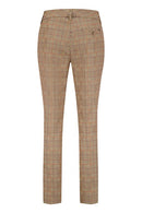 Denise Check Trouser - Brown Check