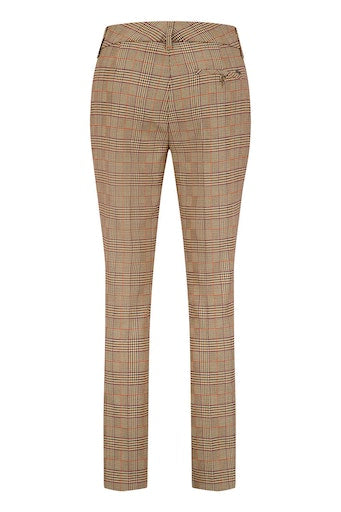 Denise Check Trouser - Brown Check