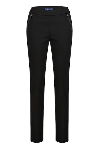 Zene Slim Trouser - Jet Black