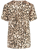 Blue Dimension Print Blouse - Sesame/camel/schwarz