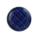 Indigo Chevron Stoneware Side Plate - 18cm