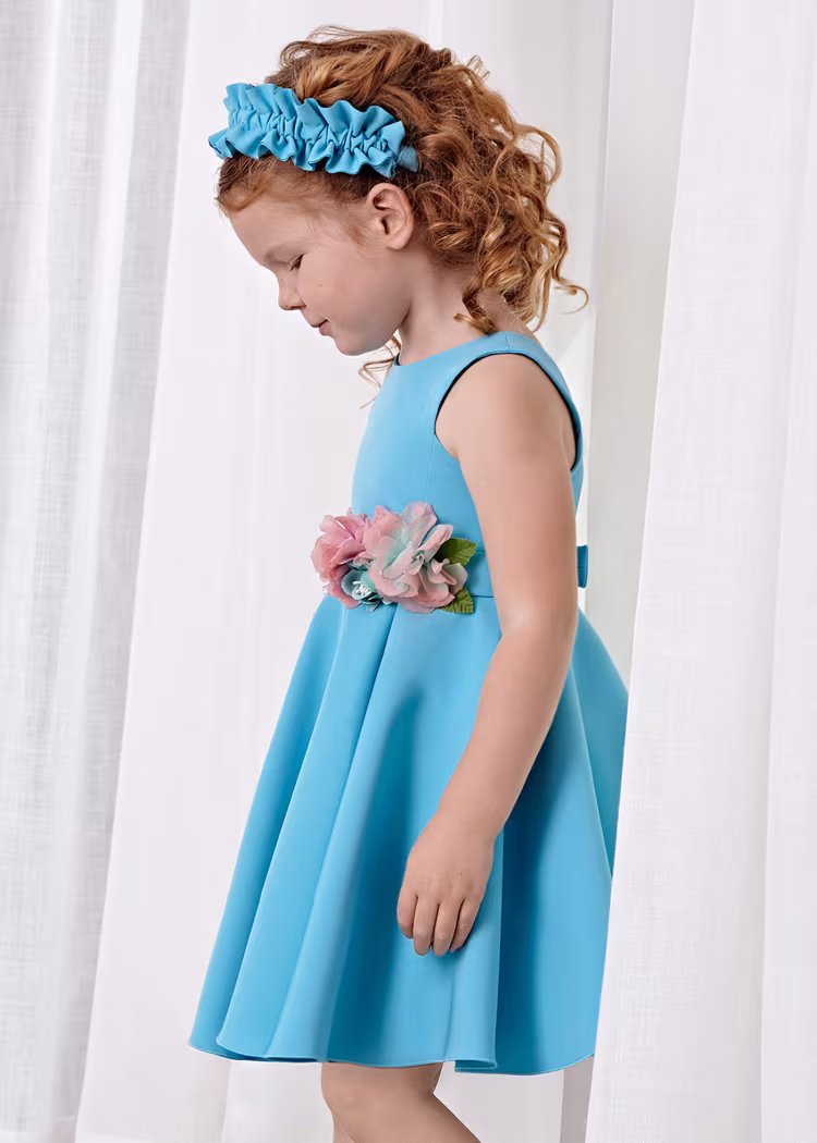 Crepe Dress - Turquoise