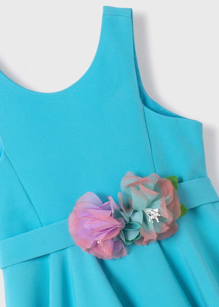 Crepe Dress - Turquoise