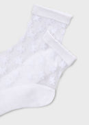 Flower Socks - White