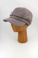 Suede Bakerboy Hat - Grey