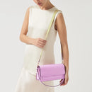 Leather Lane Flapover Shoulder - Sugar Pink